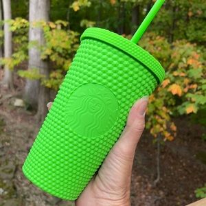Starbucks Neon Matte Green Studded Tumbler Cold Cup